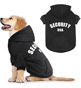 Dog Sweaters for Small Dogs Security Dog Hoodie Warm Cozy Brushed Fleece Interior Clothes with Po...