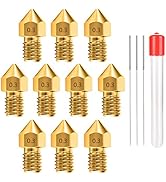 0.3MM MK8 Ender 3 Nozzles 10 pcs 3D Printer Brass Nozzles Extruder for Makerbot Creality CR-10 wi...
