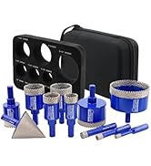 SHDIATOOL Diamond Drill Core Bits Kit, Hole Saw Sets, Diamond Drilling Mould Guide for Porcelain ...