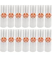 NEXCOVER 18 Inch Stretch Wrap - 1500 Feet | 60 Gauge, 14 Roll Clear Plastic Self-adhering Stretch...