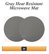 Silicone Microwave Mat 12 Inch, Non Stick Turntable Mat for Kitchen, BPA Free Multi-Purpose Heat ...