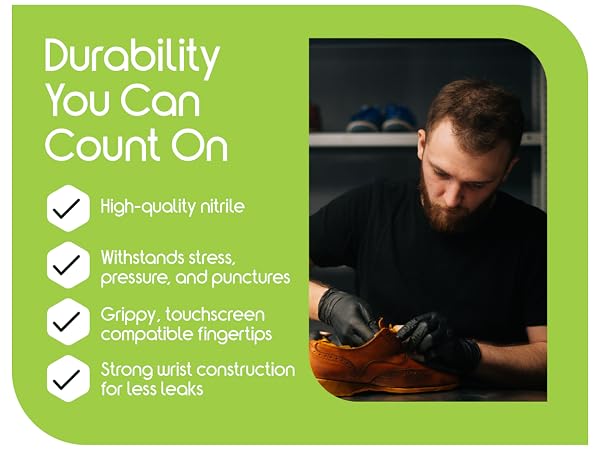 black Nitrile Gloves
