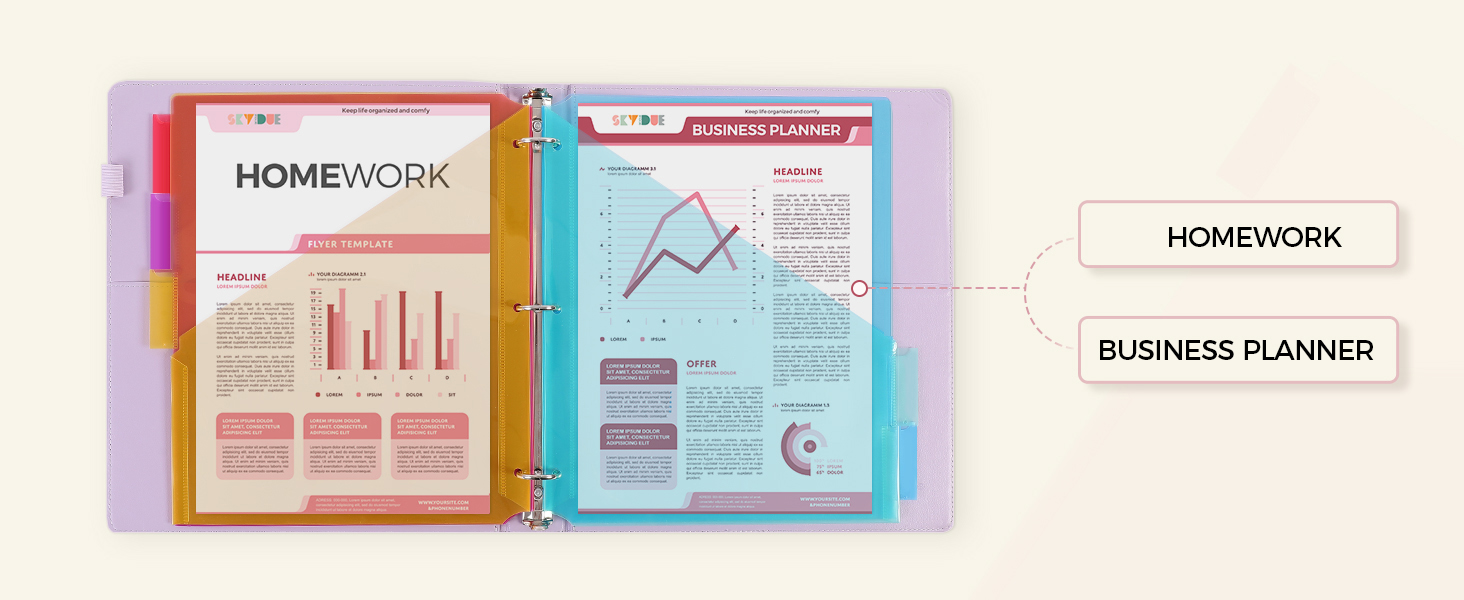 binder dividers with pockets