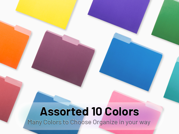 Colored file folder