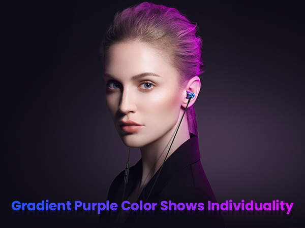 earphone in purple