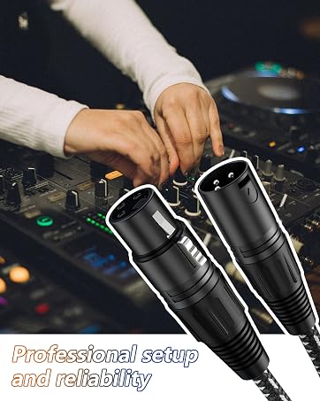 3-Pin XLR Male to Female for Microphones Recording Mixer Amplifier Speaker