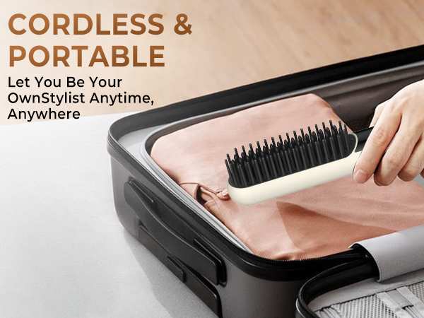 Cordless Hair Straightener Brush