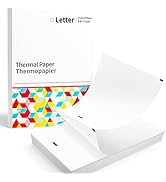 Thermal Printer Paper 8.5 x 11 US Letter for M08F-Letter Portable Printer - Multipurpose Thermal ...
