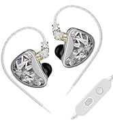 KZ AS24 in Ear Monitor with Mic, 24BA Drivers HiFi IEM Earbuds | Noise Isolation Wired Earphones,...