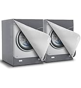 AKEfit 2 Pack Washer Dryer Cover, Washing Machine Cover Waterproof, Dustproof and Anti-UV, Heavy ...