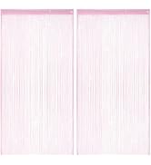HADEEONG 2 Pack 39 x 79 Inch String Curtains for Doorway, Home Decor Sequin Glitter String Curtai...
