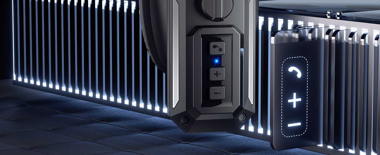 One button for power, pairing, calls, and media - simple and efficient.