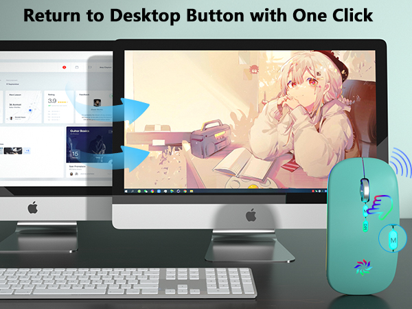 Return to Desktop Button with One-click