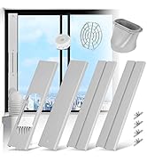 HOXHA Portable Air Conditioner Window Kit Universal Window Seal for AC Unit Adjustable AC Vent Ki...