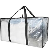 GONGKANGYUAN Heavy Duty Moving Bags and Storage Bags - Clear Storage Bins with Lids, Moving Boxes...