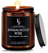 Sandalwood Rose Scented Candles,Candles for Home Scented Aromatherapy Candles,Soy Wax Candle Gift...