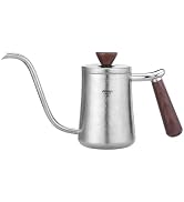 Titanium Coffee Kettle Hand Brewing with Insulated Handle - Ideal for Pour Over, Home, Office, Ca...