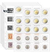 ENPOINT 600 Pockets Acid Free Coin Sleeves, Non Stick and Non Glare, Fit for Coin Flips 2x2 inch,...