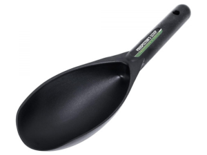 heavy duty black scoop for gold panning and gold prospeccting on white background