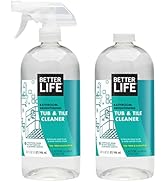 BETTER LIFE Bathroom Cleaner - Tea Tree Bathtub & Shower Cleaner Spray for Glass and Tile - Foami...