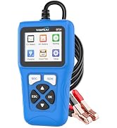 Veepeak Car Battery Tester 12V 24V, 100-2000CCA Battery Load Tester Analyzer with Cranking and Ch...