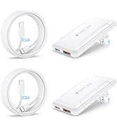 2 Pack Flat USB C Wall Charger,50W 2-Port Slim USB C Fast Charger Block,Foldable & Low Profile Ty...