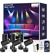 Tyute LED Spot Lights, Color Changing Wall Light with APP & Remote Control, Music Sync, Ambient L...