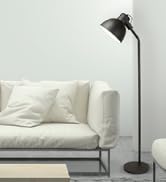 Newhouse Lighting NHFL-VE-BK Vesper Modern Floor Lamp with LED Bulb Included, Black