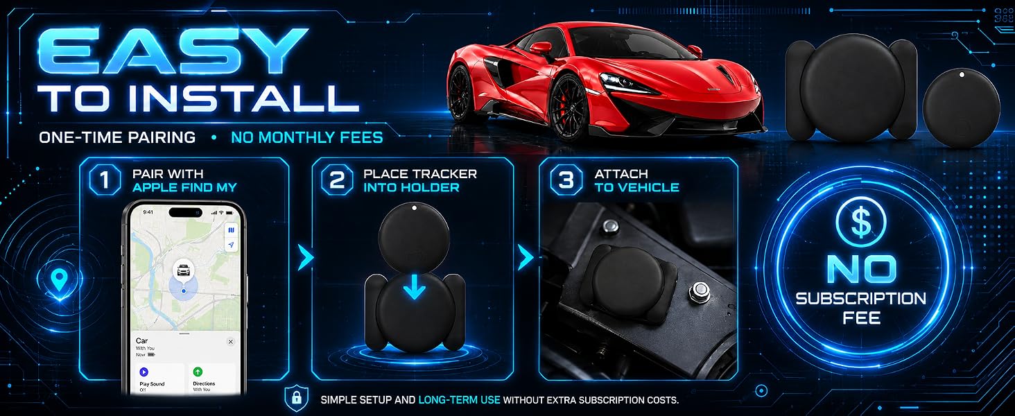 GPS Tracker for Vehicles,Magnetic Waterproof Car Tracker