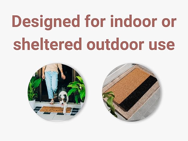 Durable Welcome Mat with Non-Slip Backing, Perfect for Front Door and Entryway