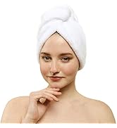 American Soft Linen, Non Microfiber Hair Towels for Women, Head Towel Cap, Hair Turban Towel Wrap...