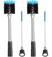 MOSOLAN 2-in-1 Bottle and Straw Cleaning Brush, Long Handle Water Bottle Cleaner Brush for Sports...