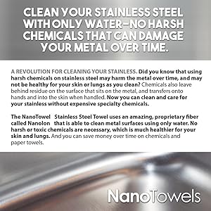 stainless steel cleaner cleaning wipes polish appliances streak free sink water marks residue grease