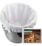 Bellamei Brew Bags 3 Pack Extra Large 22"×26" Reusable 250 Micron Fine Mesh Bag for Fruit Cider A...
