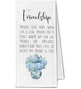 ChissNook Friendship Gifts Kitchen Towel, Friend Hostess Bestie Birthday Gifts for Women, Friends...