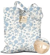 Miss Adola Cloth Tote Bag for Women - Reusable Tote with Pocket & Buckle Cute Retro Design Ladies...