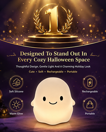 halloween night light ghost squishy