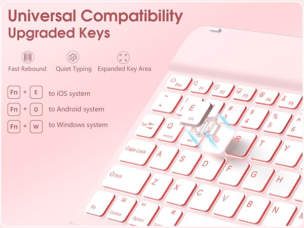 Compatible upgraded keys - keyboard for ipad a16