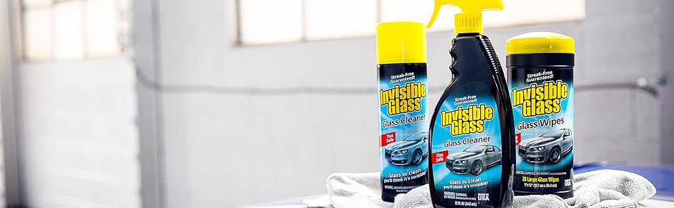 Invisible Glass Automotive Glass Cleaner for Streak-Free Windshields, Windows, and Mirrors