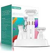 VOYOR Electric Shaver for Women Bikini Trimmer Hair Remover for Face Body, 5 in 1 Groomer Kit Lad...