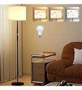 PARTPHONER Floor Lamp for Living Room Bedroom with Lampshade Stencil, 65’’ Modern Tall Lamp Simpl...