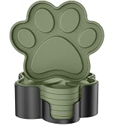 ME.FAN Silicone Coasters 6 Pack Paw Cup Mat with Holder, Dog Cat Paw Shape, for Hot or Cold Drink...