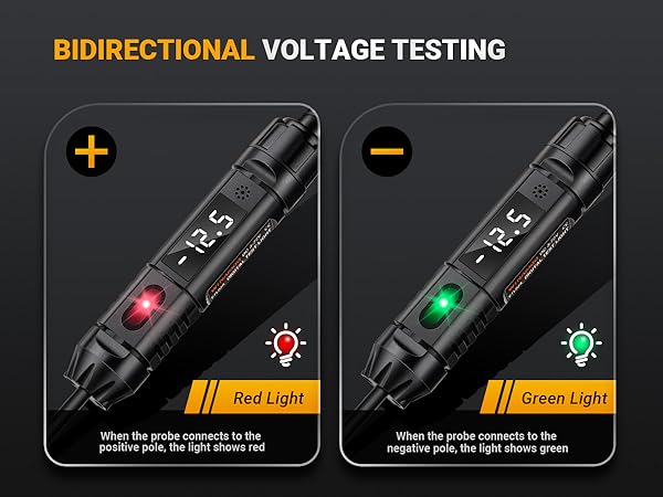bidirectional polarity voltage testing