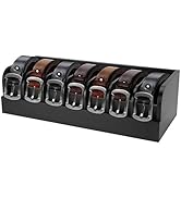 GTI Belt Organizer, 7 Compartments Belt Organizer for Closet and Drawer, Bamboo Display Case for ...
