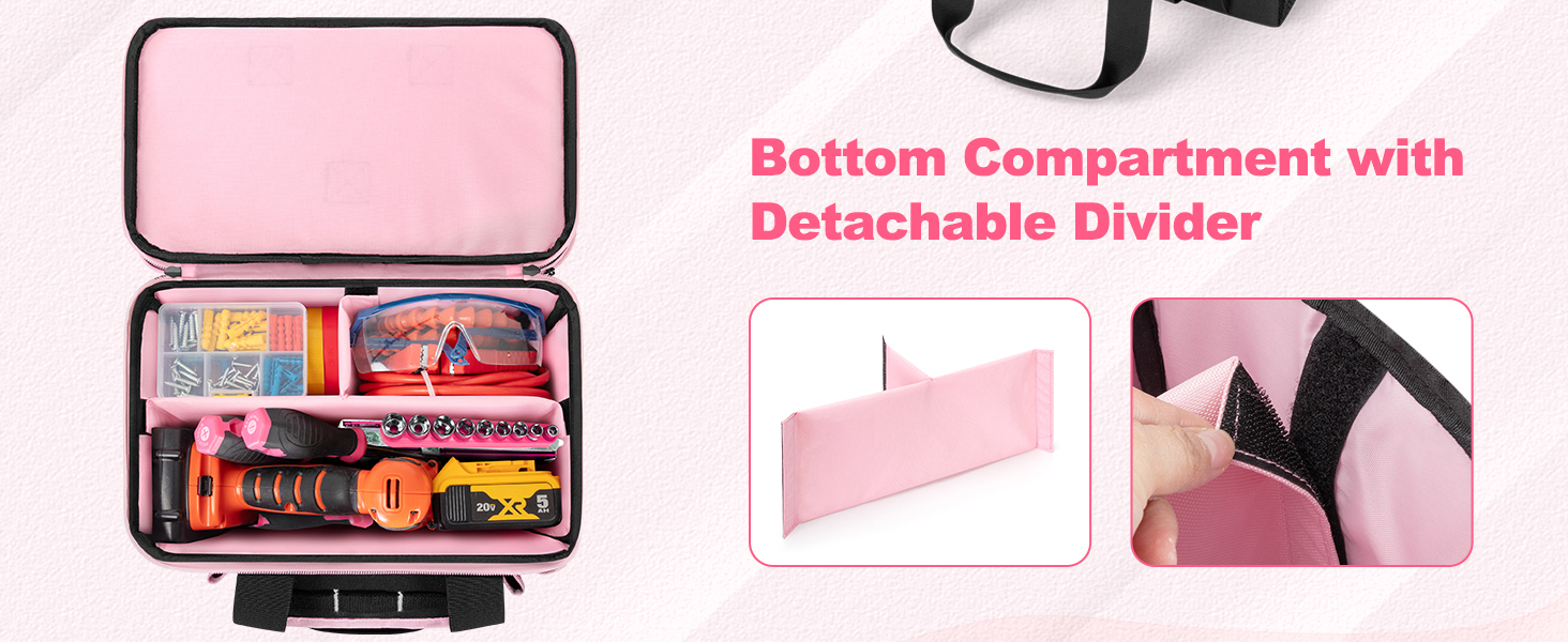 pink tool box for women