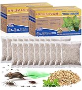 20 Pack Pest Control Pouches, Rodent Repellent, Insect Repellent for Indoor & Outdoor Use, Natura...
