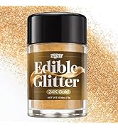 Gold Edible Glitter 5g, Food Grade Edible Gold Dust for Drinks & Cakes, Luster Dust Edible Shimme...
