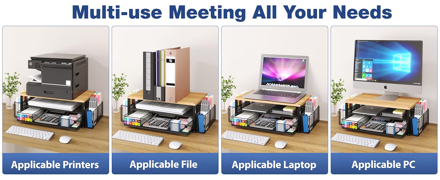 monitor stand for desk organizers and accessories computer stand riser office organization desktop