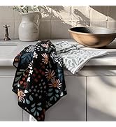 RECYCO Waffle Kitchen Towel Set of 2 - Quick Dry Microfiber Sustainable Dish Towels - Ultra Absor...