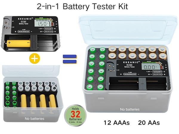 Battery Organizer with Tester
